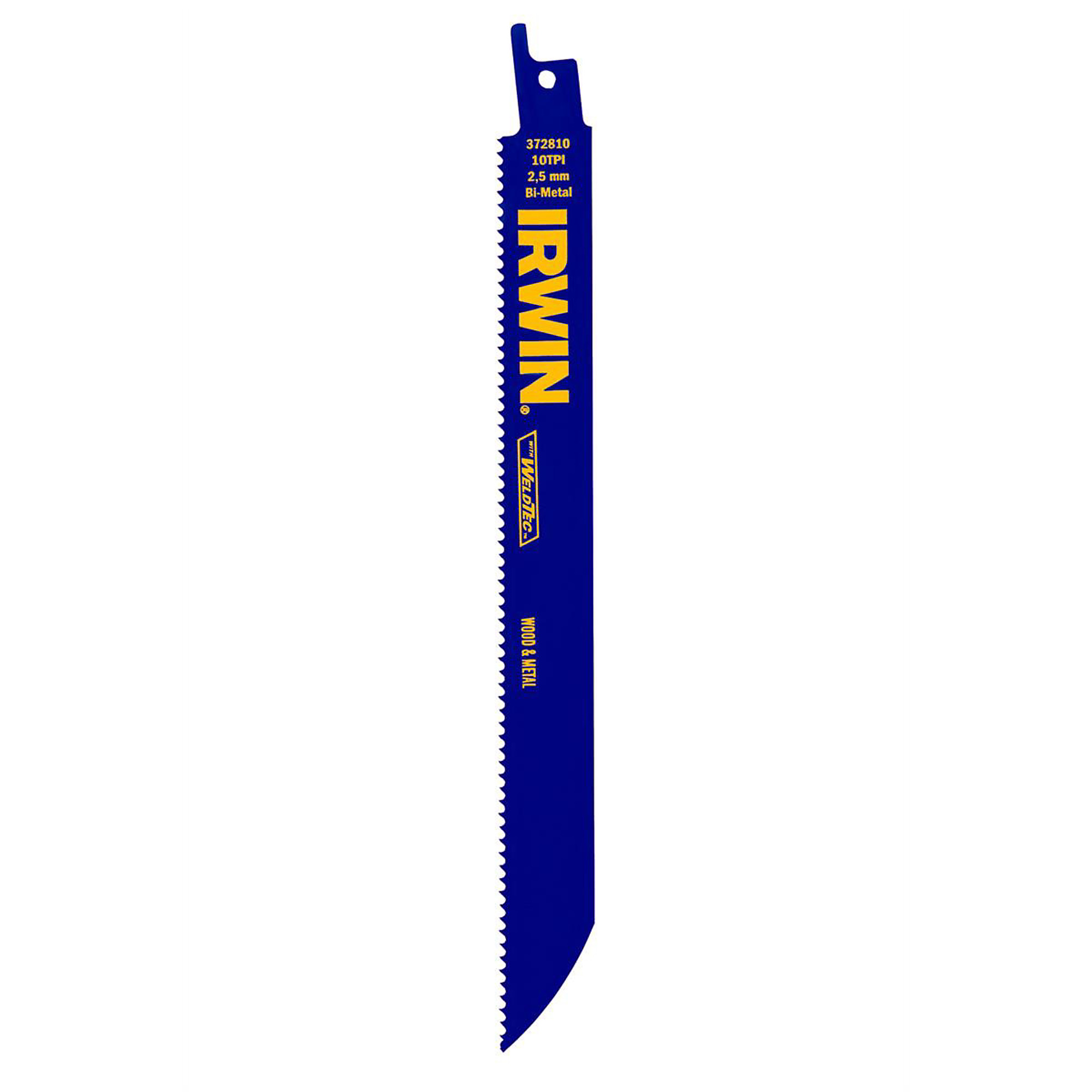 Hanson WeldTec Metal and Wood Cutting Reciprocating Blade — Bi-Metal, Precision Set Teeth, Model# HAN372810